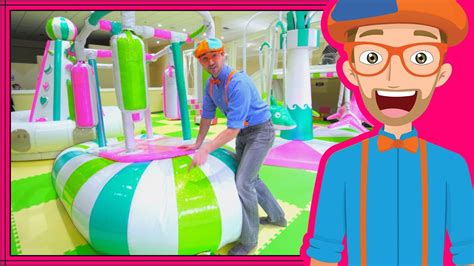 old blippi|Learning with Blippi at an Indoor Playground!